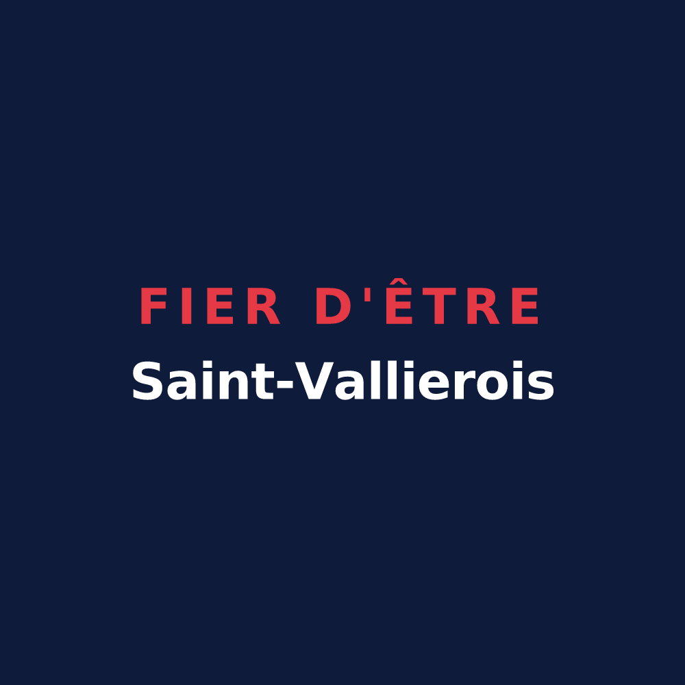 T-shirt « Fier d'être Saint-Vallierois » — design pour Saint-Vallier-sur-Marne