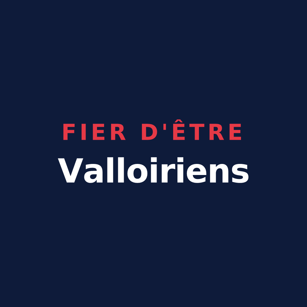 T-shirt « Fier d'être Valloiriens » — design pour Saint-Vallier