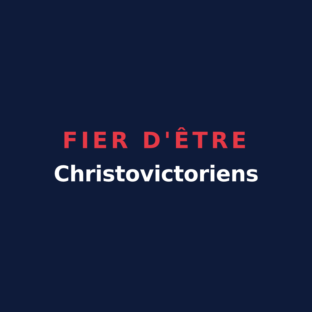 T-shirt « Fier d'être Christovictoriens » — design pour Saint-Victor-de-Chrétienville