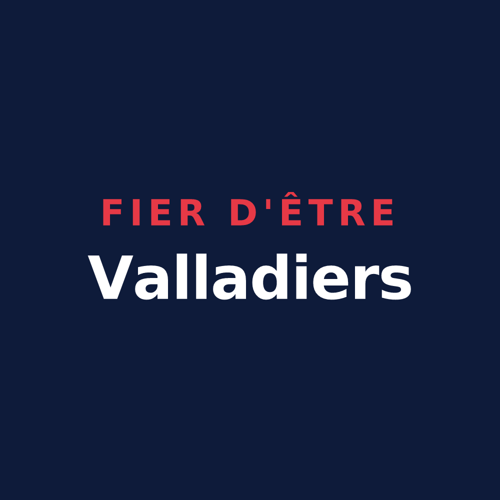 T-shirt « Fier d'être Valladiers » — design pour Saint-Vidal