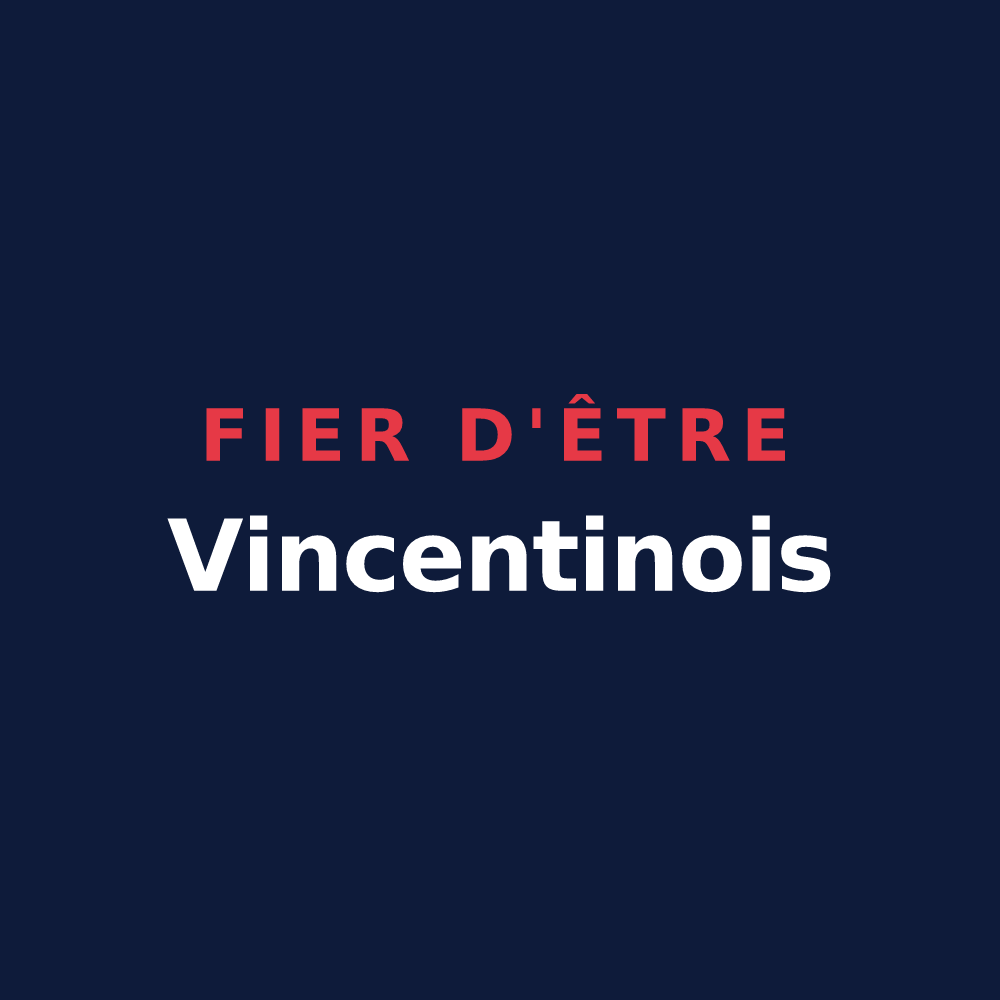 T-shirt « Fier d'être Vincentinois » — design pour Saint-Vincent-de-Boisset