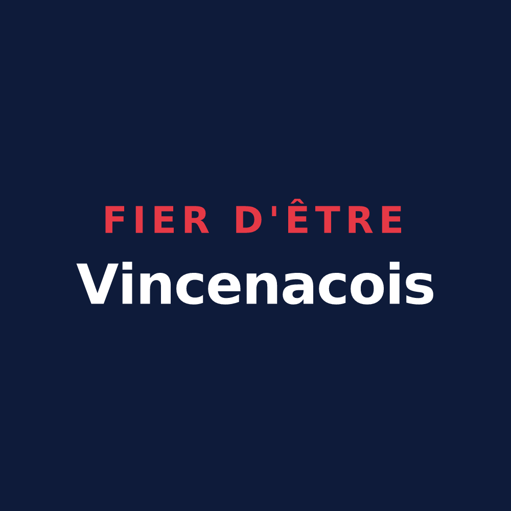 T-shirt « Fier d'être Vincenacois » — design pour Saint-Vincent-de-Connezac