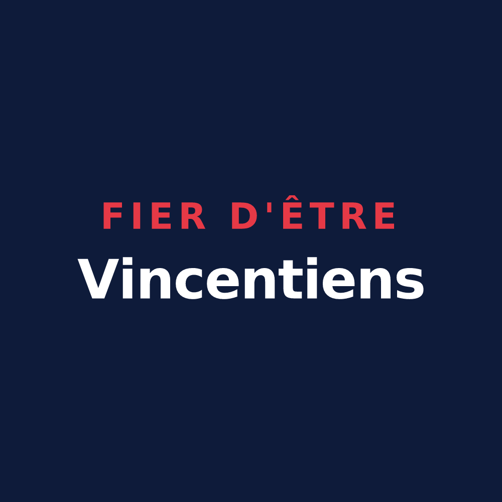 T-shirt « Fier d'être Vincentiens » — design pour Saint-Vincent-de-Paul