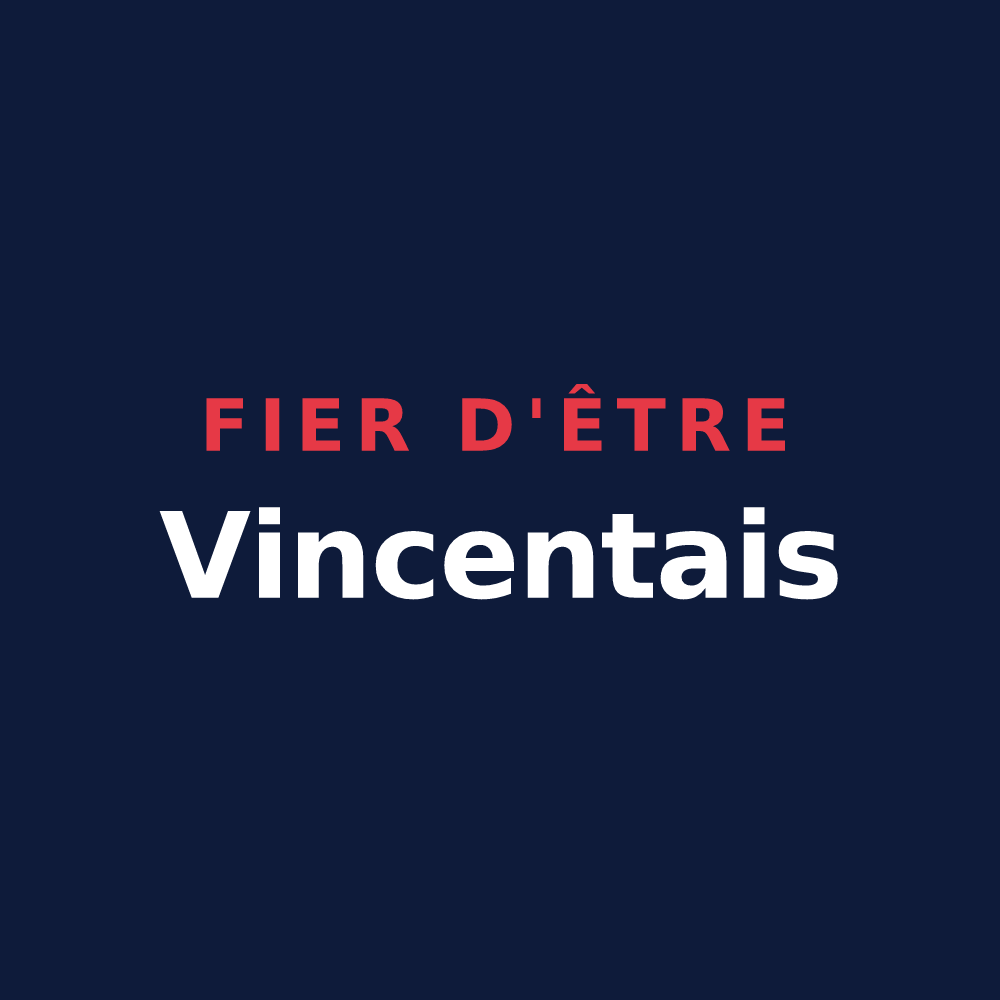 T-shirt « Fier d'être Vincentais » — design pour Saint-Vincent-des-Landes