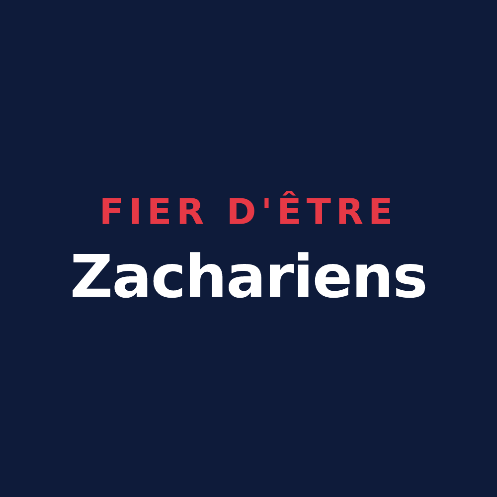 T-shirt « Fier d'être Zachariens » — design pour Saint-Zacharie