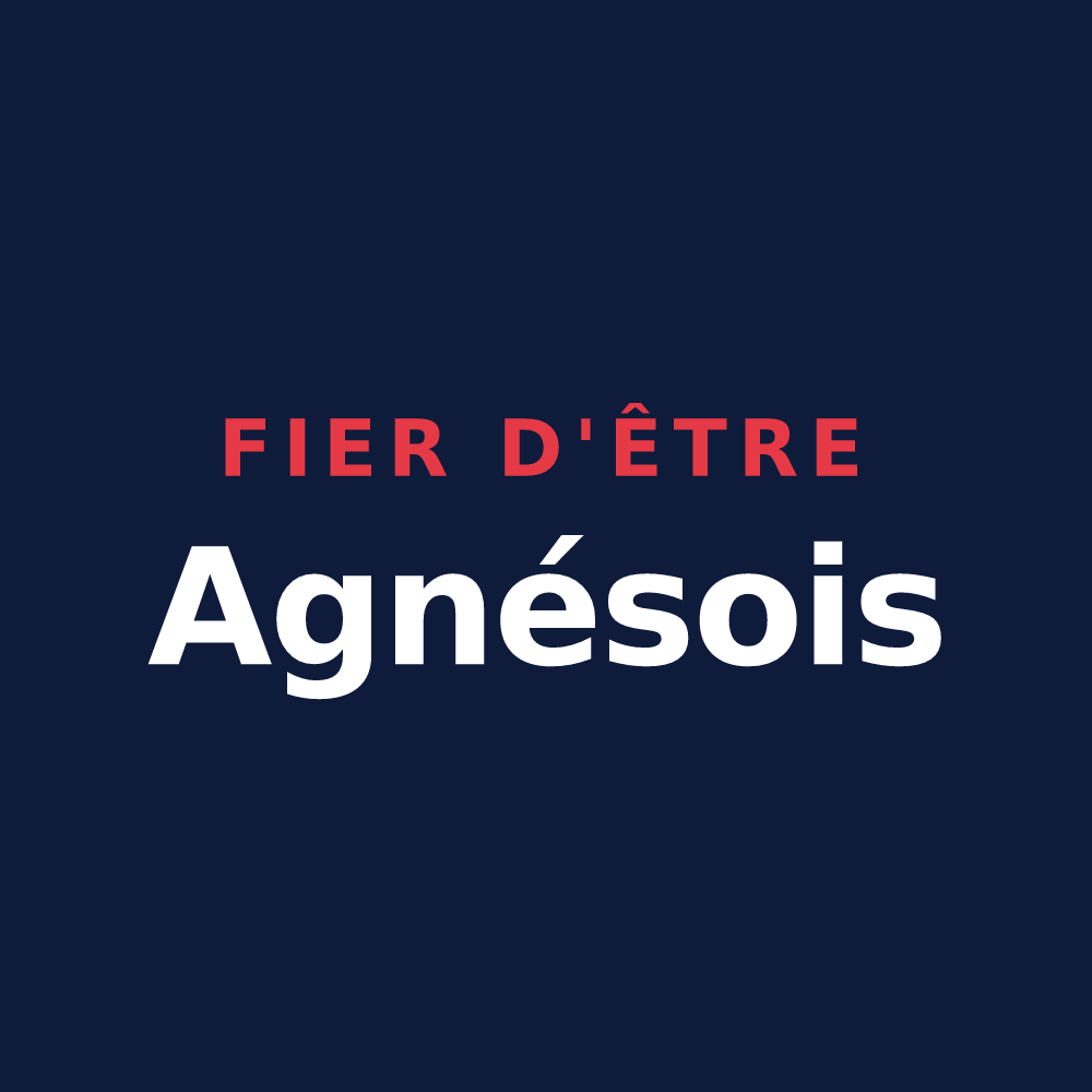 T-shirt « Fier d'être Agnésois » — design pour Sainte-Agnès