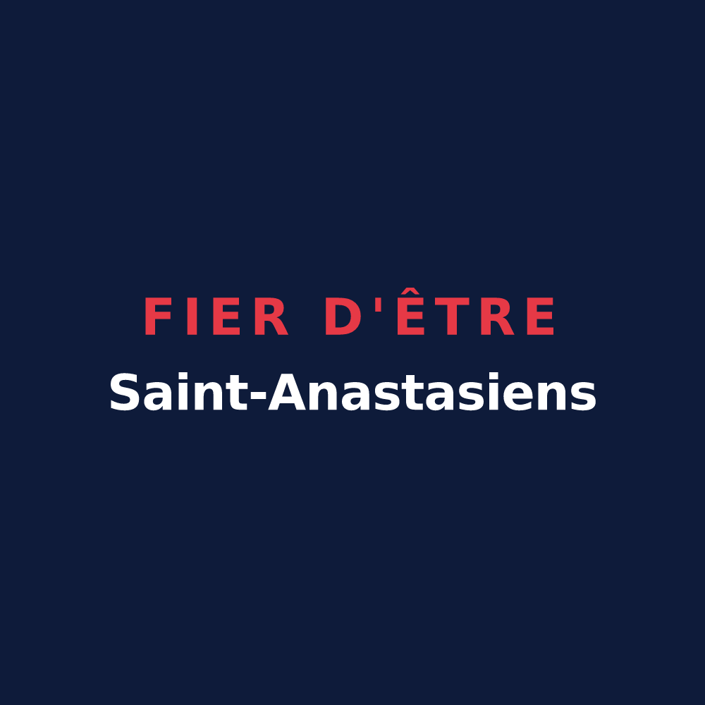 T-shirt « Fier d'être Saint-Anastasiens » — design pour Sainte-Anastasie-sur-Issole