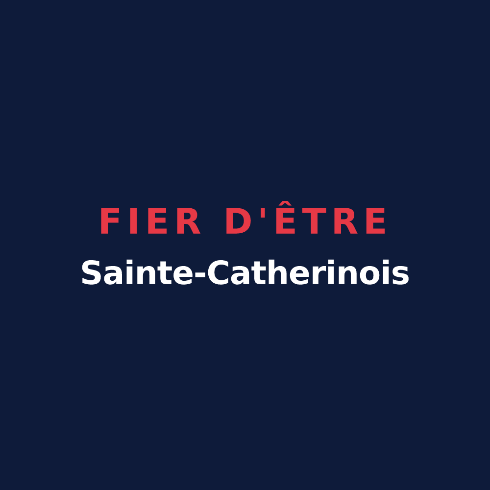 T-shirt « Fier d'être Sainte-Catherinois » — design pour Sainte-Catherine