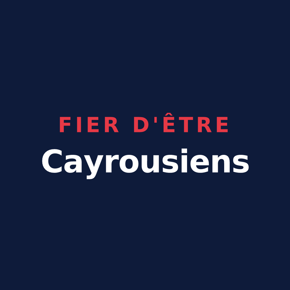 T-shirt « Fier d'être Cayrousiens » — design pour Sainte-Cécile-du-Cayrou