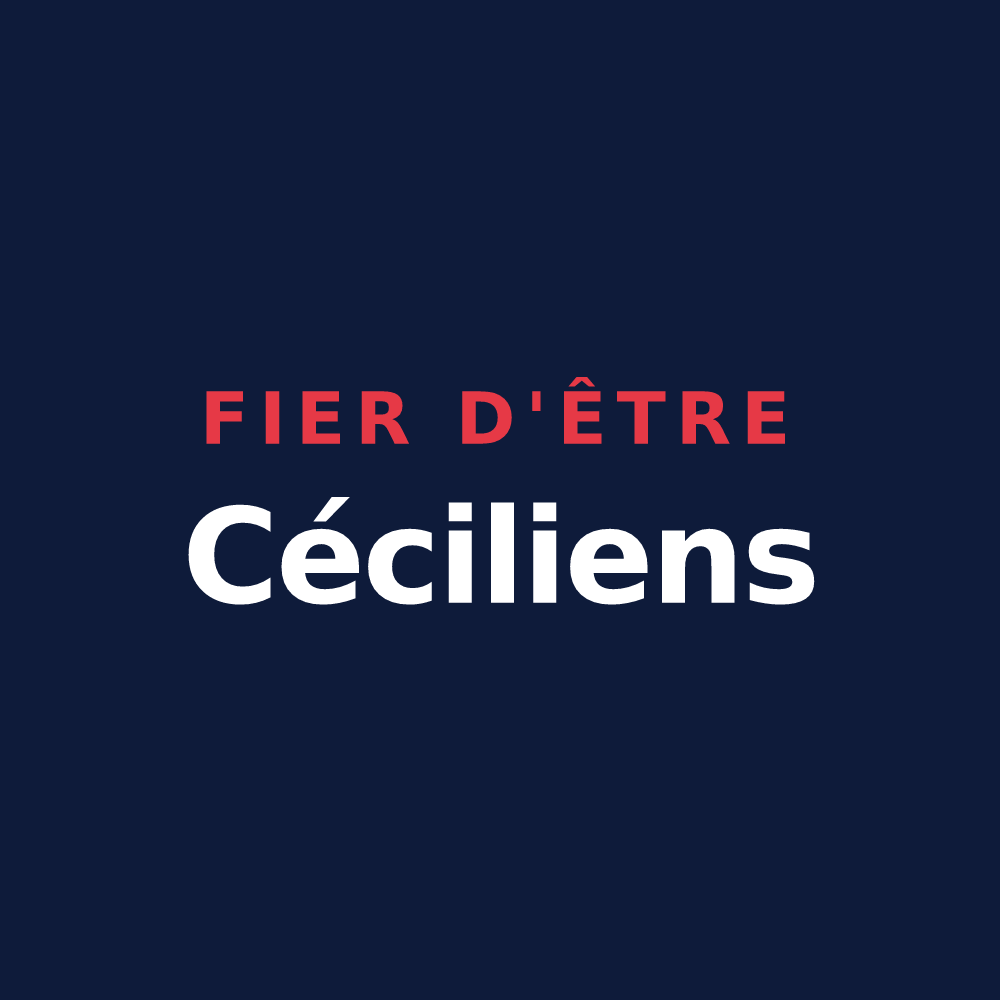 T-shirt « Fier d'être Céciliens » — design pour Sainte-Cécile-les-Vignes