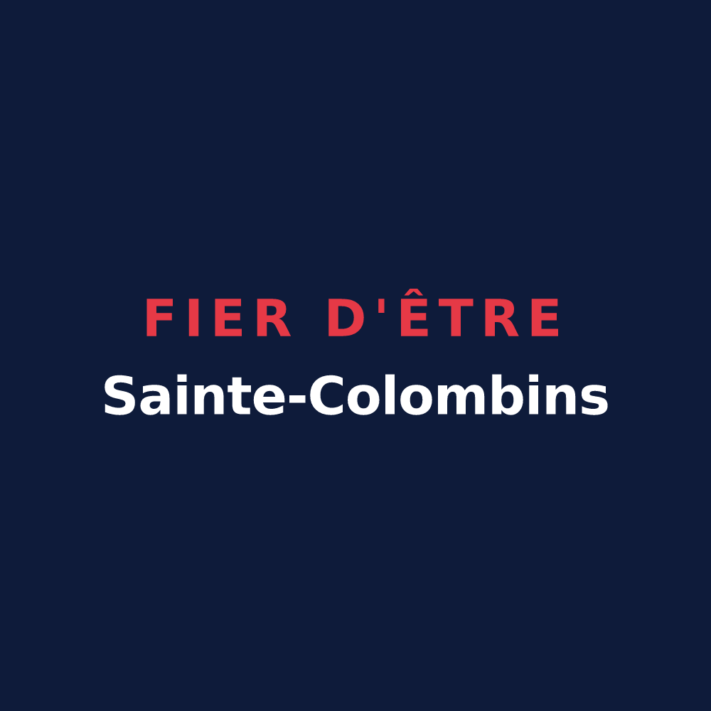 T-shirt « Fier d'être Sainte-Colombins » — design pour Sainte-Colombe-en-Bruilhois