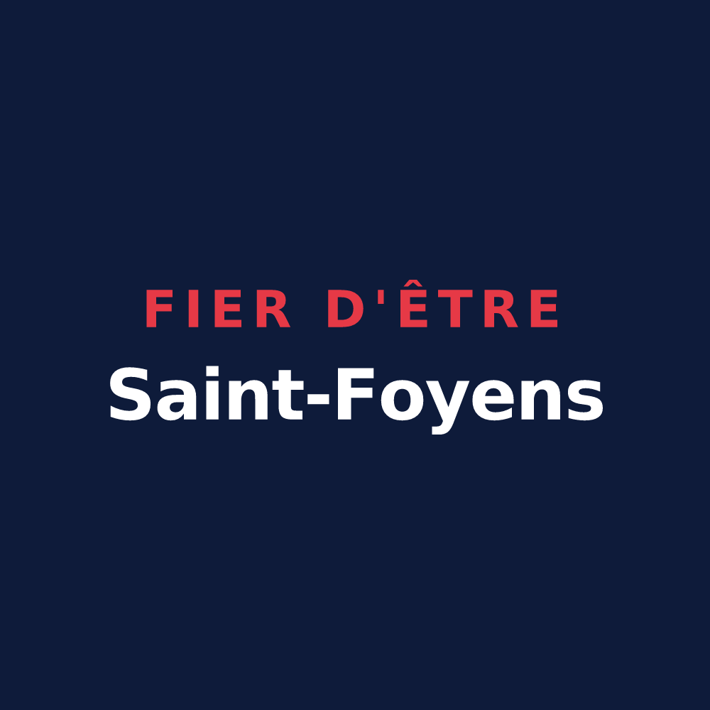 T-shirt « Fier d'être Saint-Foyens » — design pour Sainte-Foy-d'Aigrefeuille