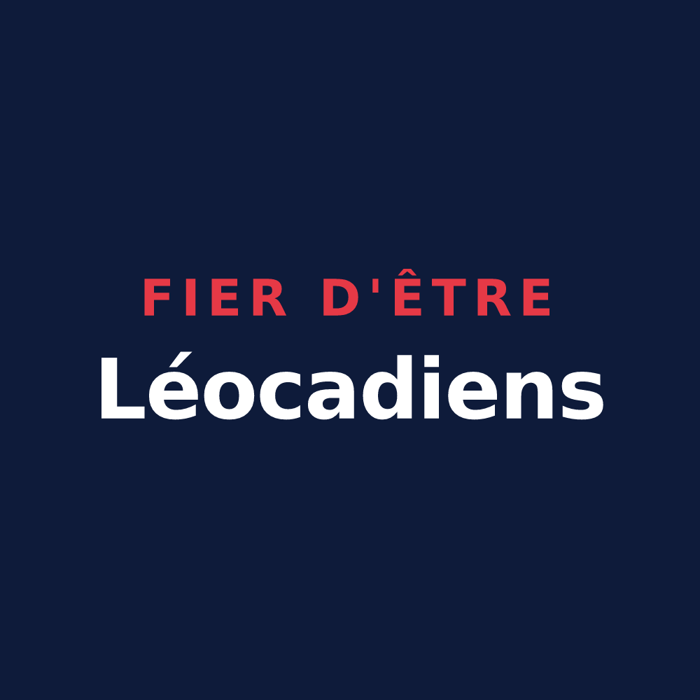 T-shirt « Fier d'être Léocadiens » — design pour Sainte-Léocadie