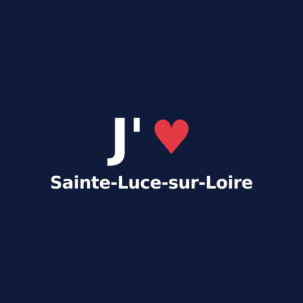 T-shirt personnalisé Sainte-Luce-sur-Loire — design J'aime Sainte-Luce-sur-Loire