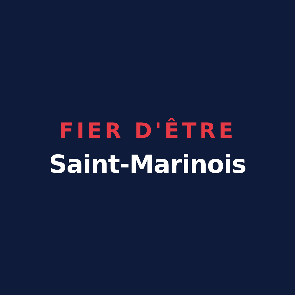 T-shirt « Fier d'être Saint-Marinois » — design pour Sainte-Marie-la-Mer
