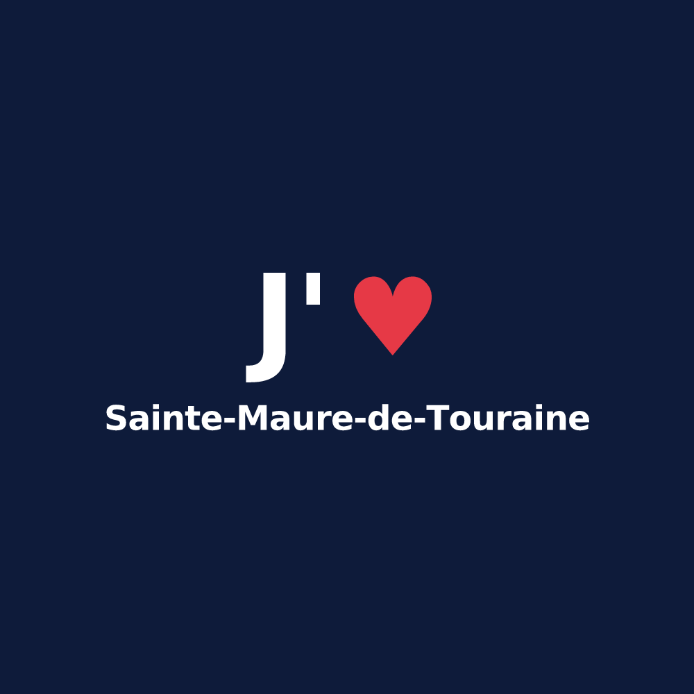 T-shirt personnalisé Sainte-Maure-de-Touraine — design J'aime Sainte-Maure-de-Touraine