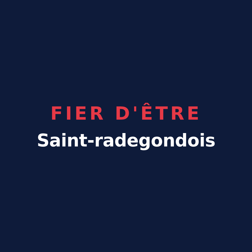 T-shirt « Fier d'être Saint-radegondois » — design pour Sainte-Radegonde