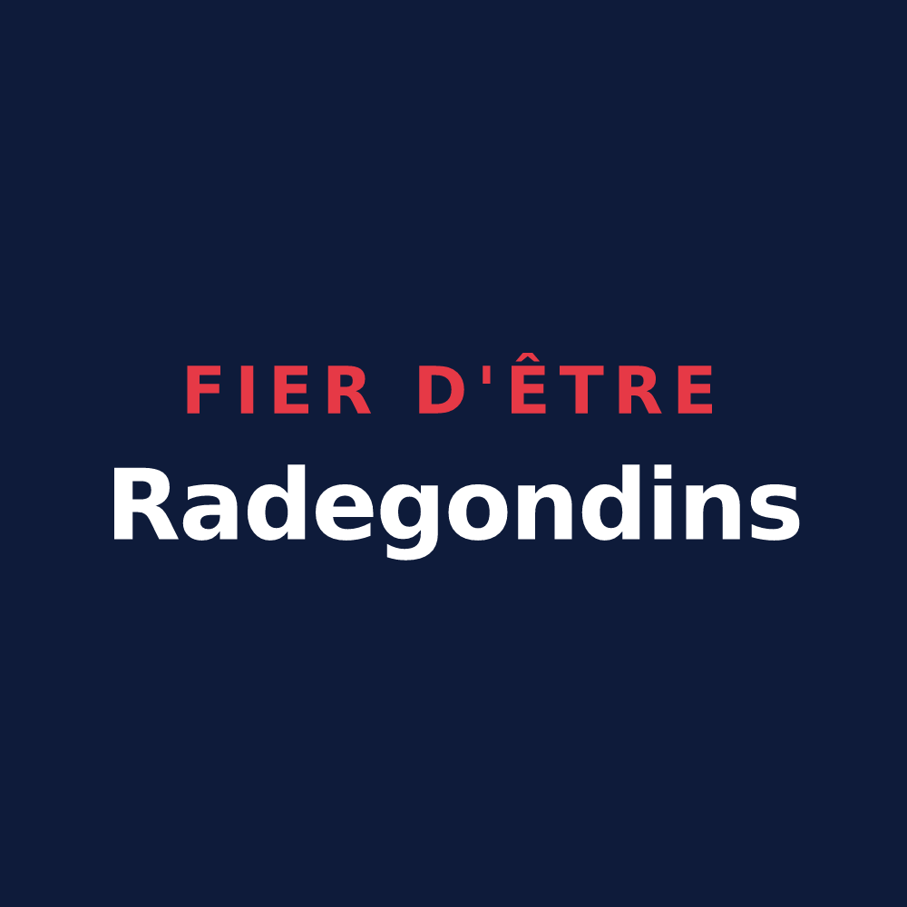 T-shirt « Fier d'être Radegondins » — design pour Sainte-Radégonde-des-Noyers