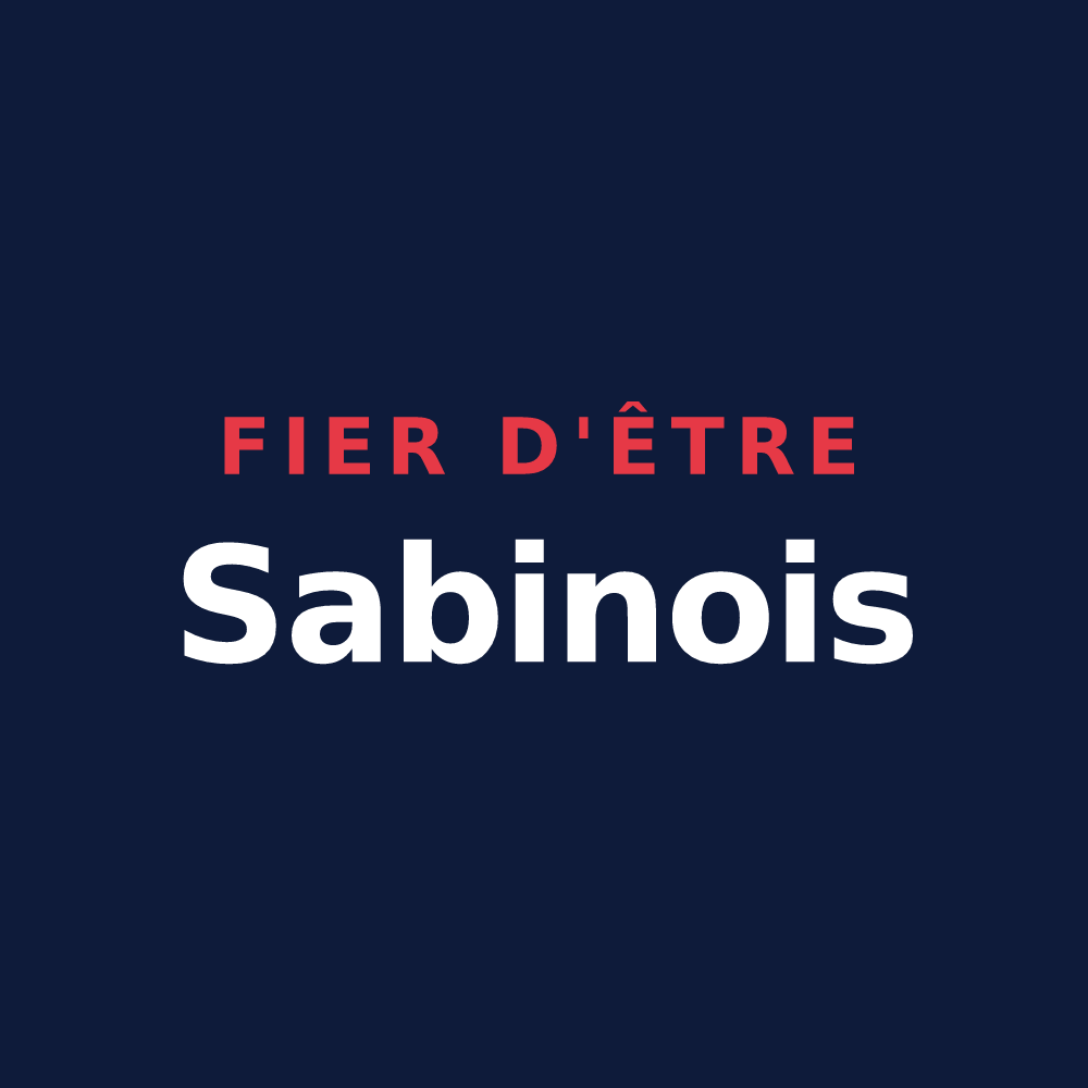 T-shirt « Fier d'être Sabinois » — design pour Sainte-Sabine-sur-Longève