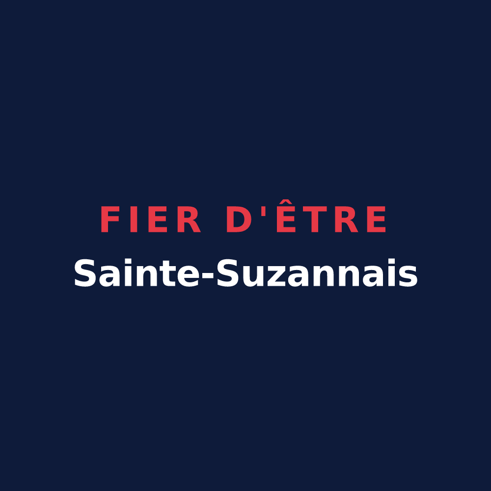 T-shirt « Fier d'être Sainte-Suzannais » — design pour Sainte-Suzanne-sur-Vire