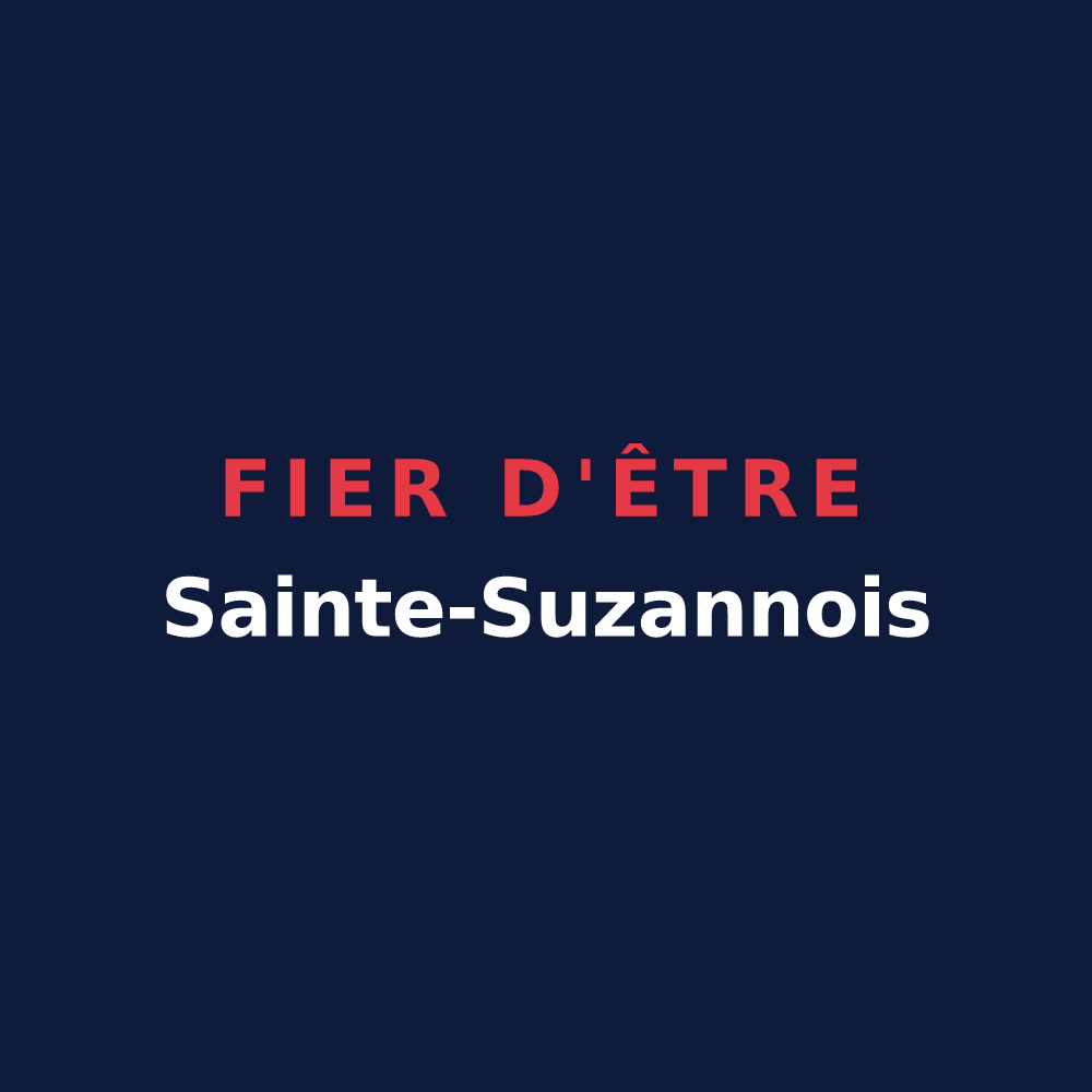 T-shirt « Fier d'être Sainte-Suzannois » — design pour Sainte-Suzanne
