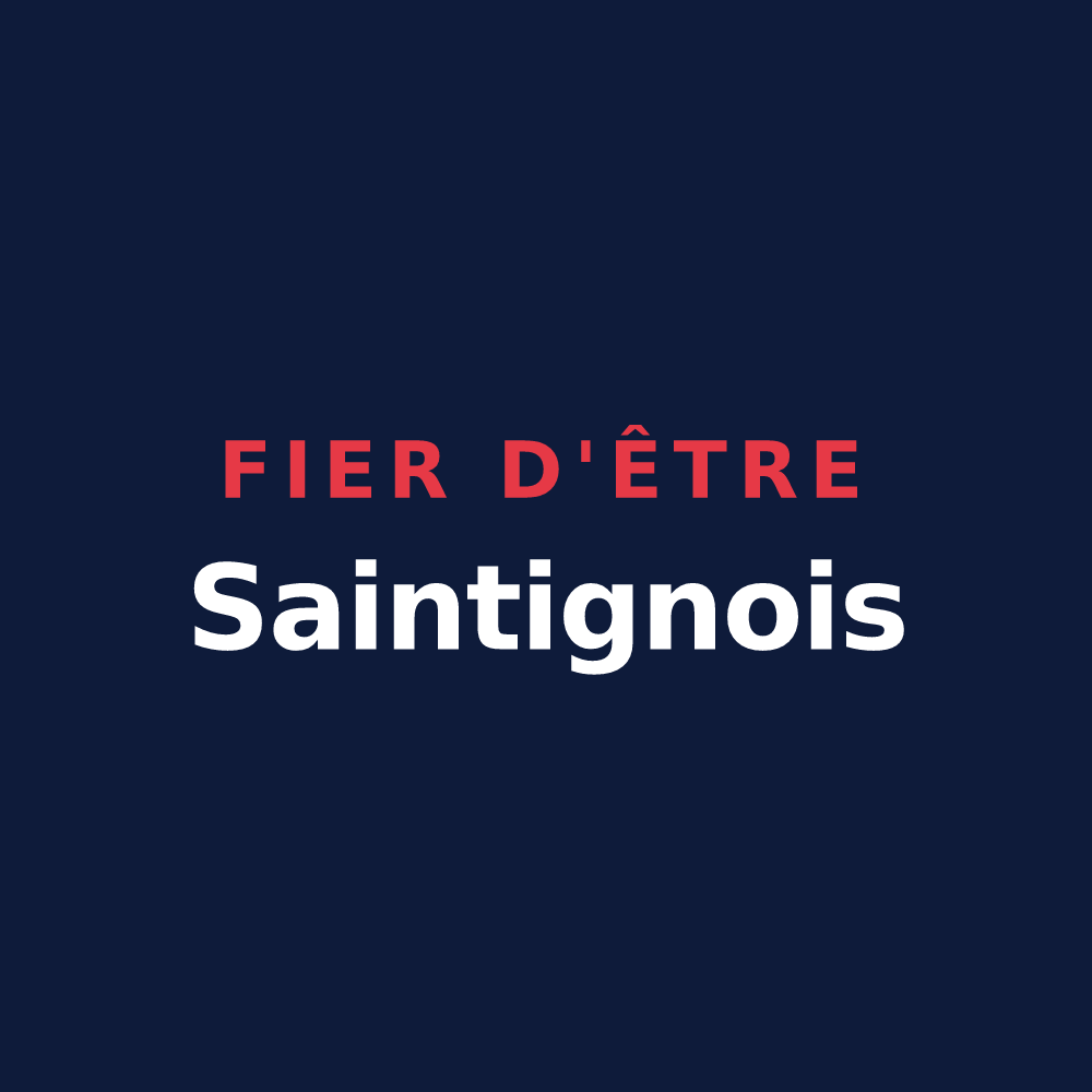 T-shirt « Fier d'être Saintignois » — design pour Saintigny
