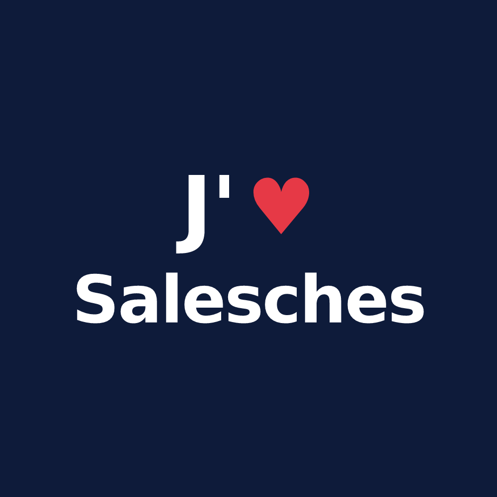 T-shirt personnalisé Salesches — design J'aime Salesches