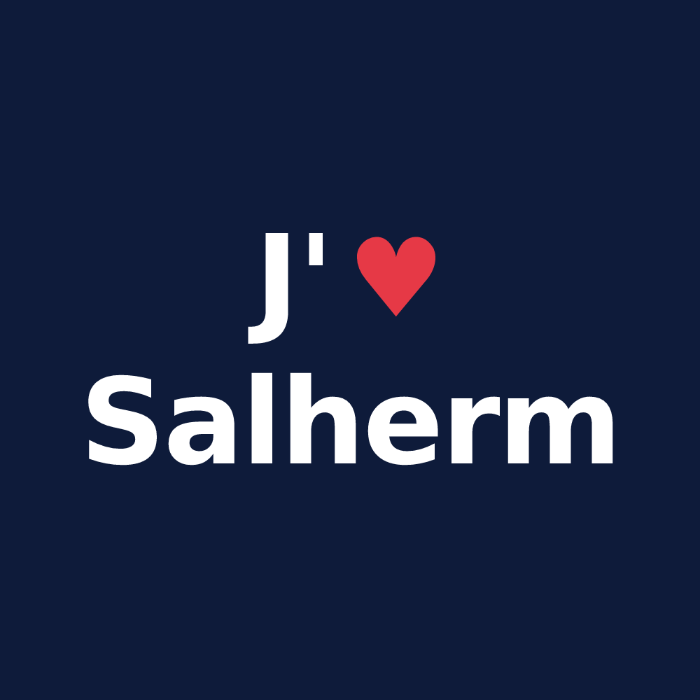 T-shirt personnalisé Salherm — design J'aime Salherm