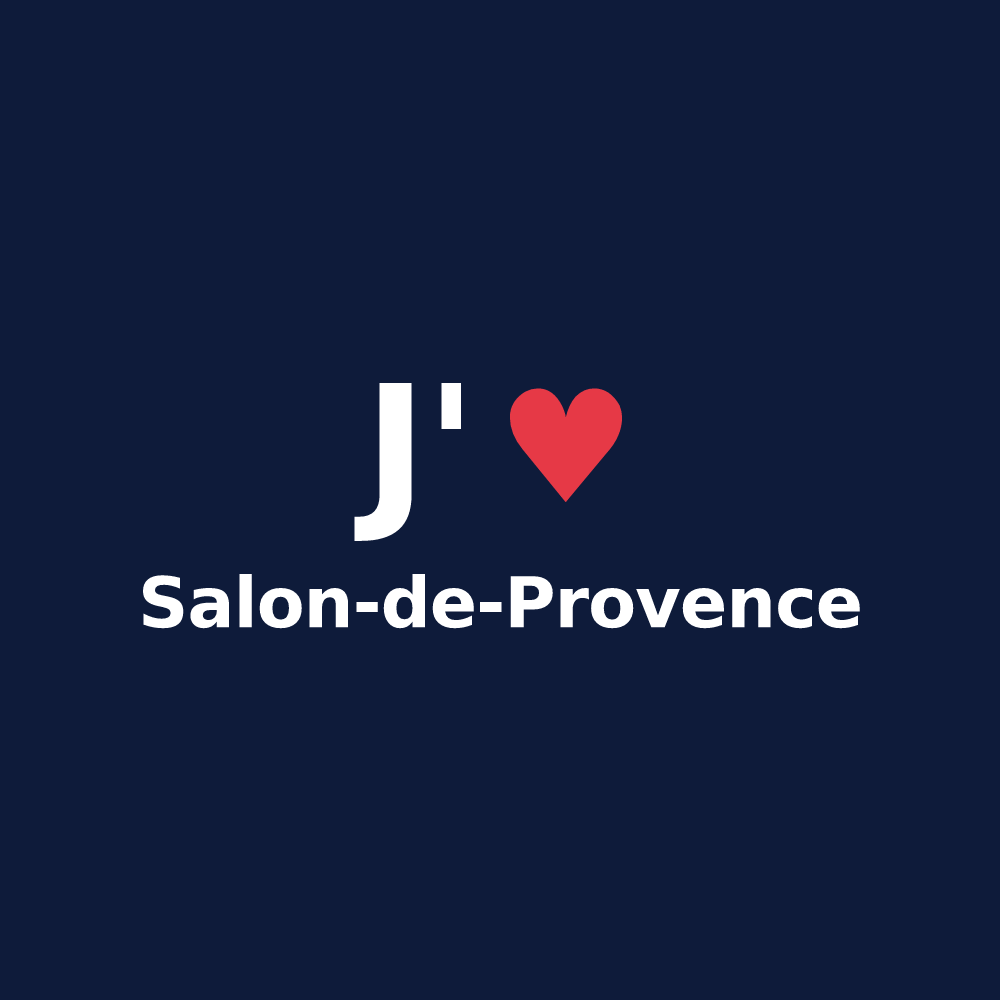 T-shirt personnalisé Salon-de-Provence — design J'aime Salon-de-Provence