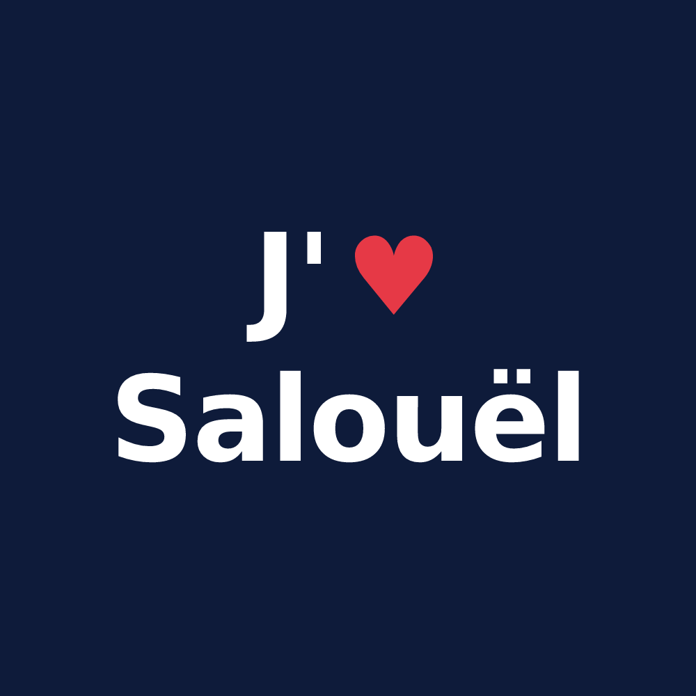 T-shirt personnalisé Salouël — design J'aime Salouël