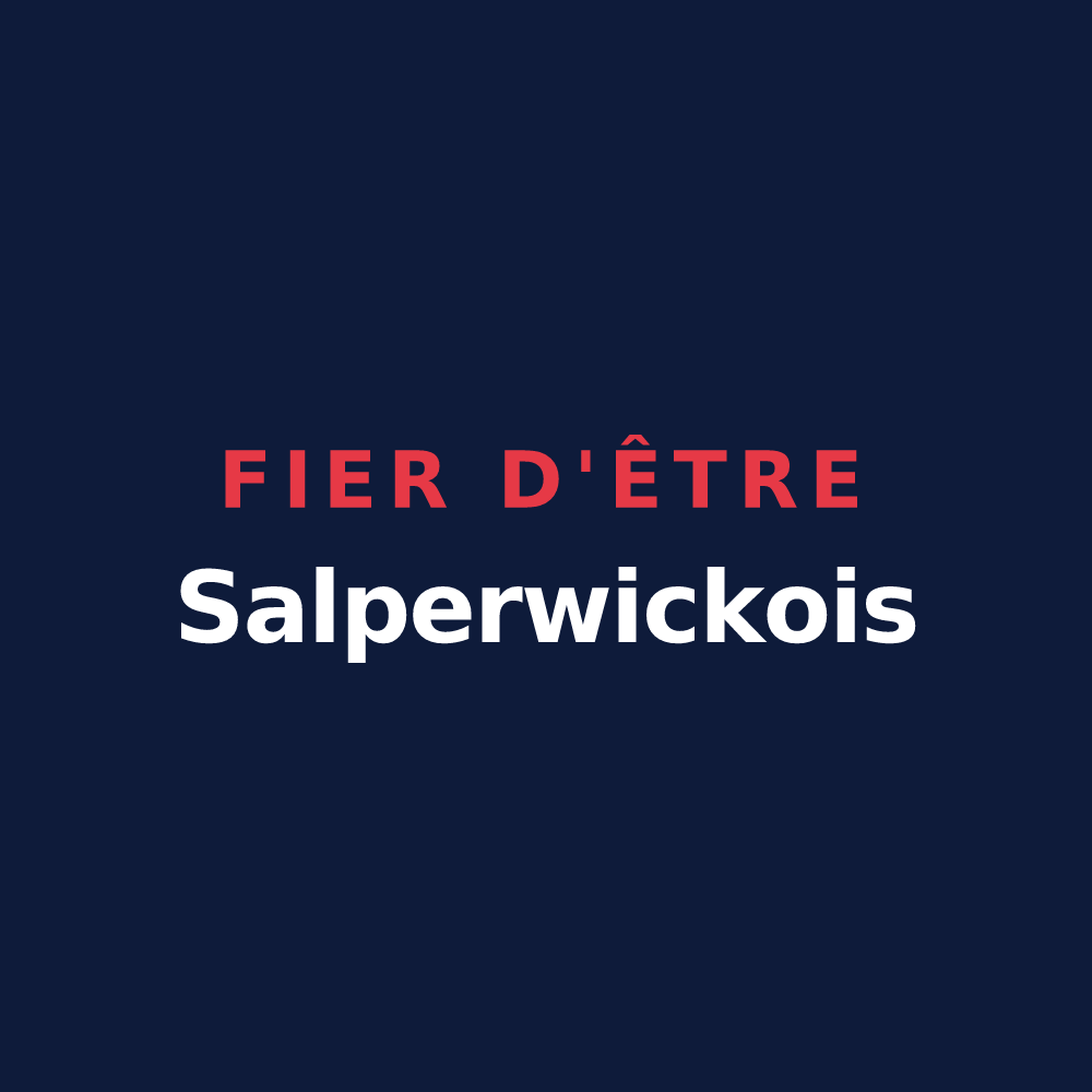 T-shirt « Fier d'être Salperwickois » — design pour Salperwick