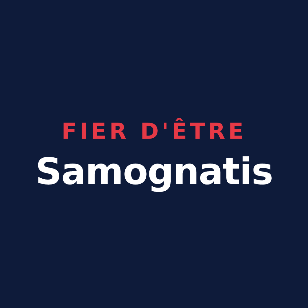 T-shirt « Fier d'être Samognatis » — design pour Samognat