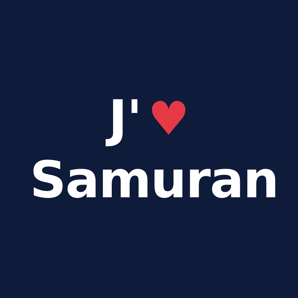 T-shirt personnalisé Samuran — design J'aime Samuran