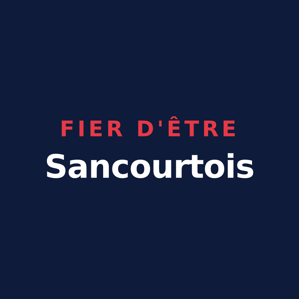 T-shirt « Fier d'être Sancourtois » — design pour Sancourt