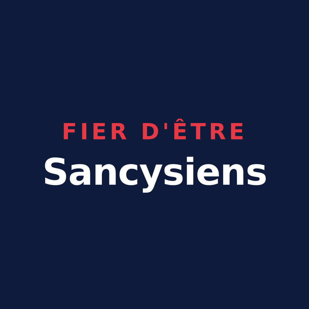 T-shirt « Fier d'être Sancysiens » — design pour Sancy-les-Cheminots