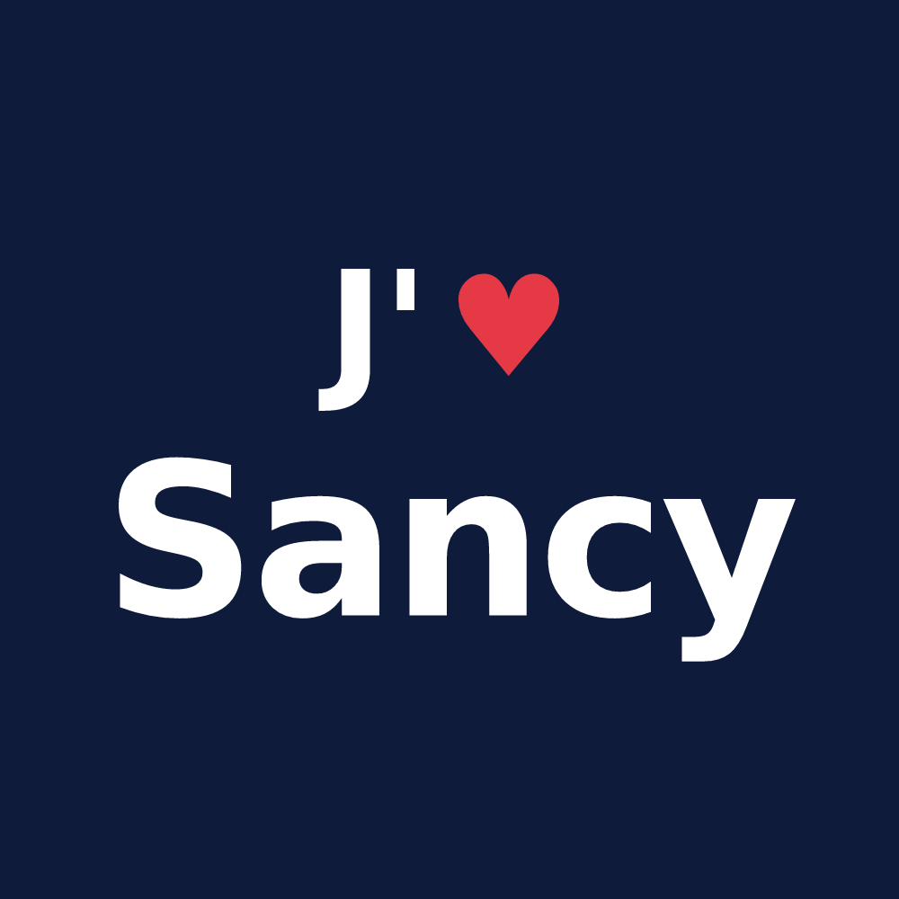 T-shirt personnalisé Sancy — design J'aime Sancy