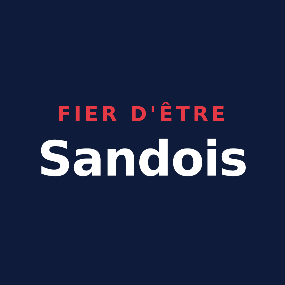 T-shirt « Fier d'être Sandois » — design pour Sand
