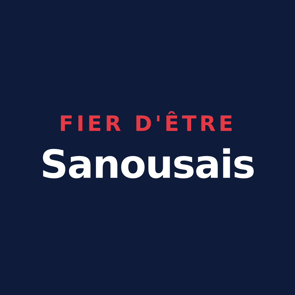 T-shirt « Fier d'être Sanousais » — design pour Sanous