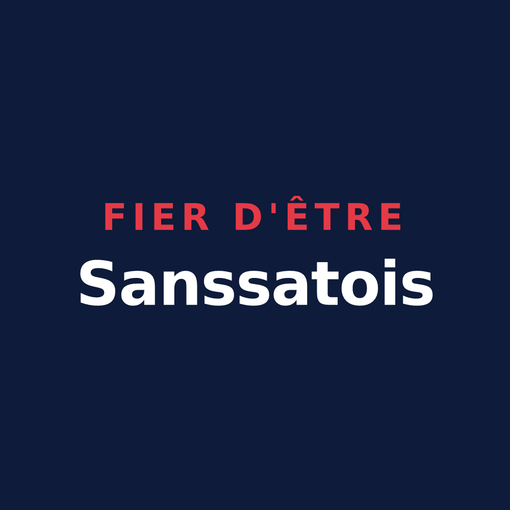 T-shirt « Fier d'être Sanssatois » — design pour Sanssat