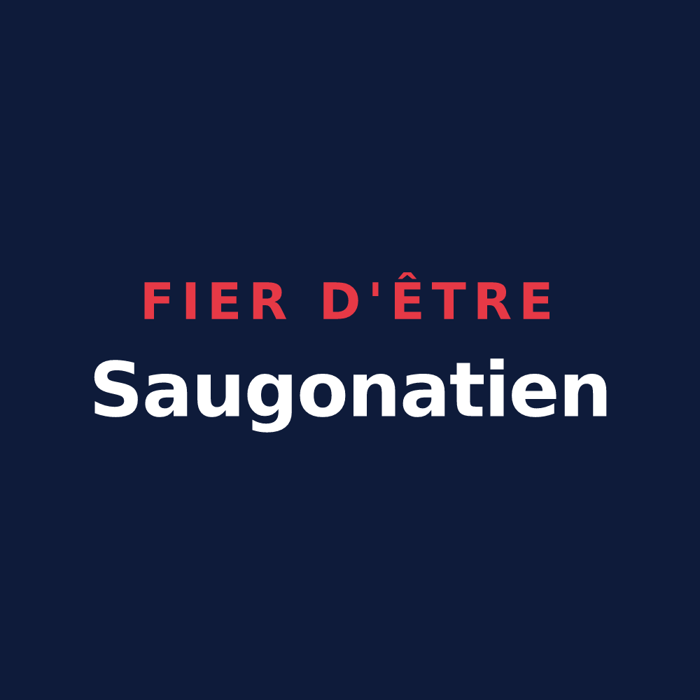 T-shirt « Fier d'être Saugonatien » — design pour Saosnes