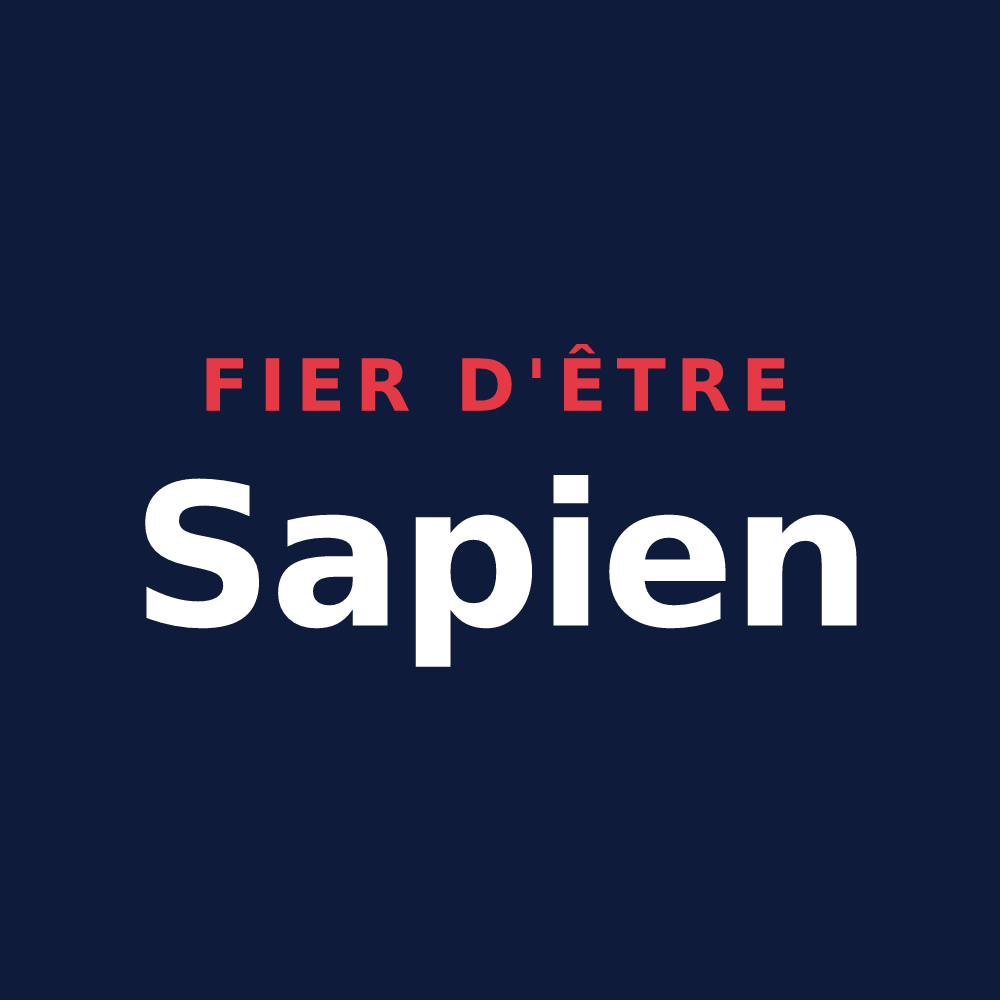 T-shirt « Fier d'être Sapien » — design pour Sap-en-Auge