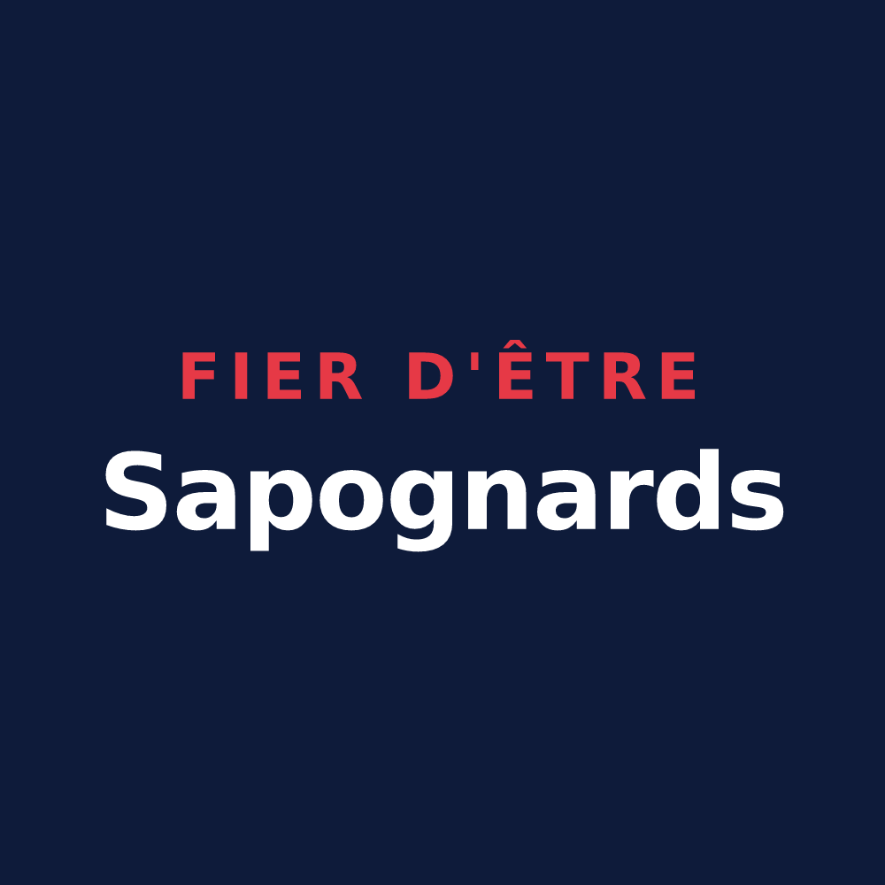 T-shirt « Fier d'être Sapognards » — design pour Sapogne-et-Feuchères