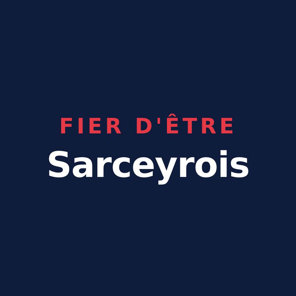 T-shirt « Fier d'être Sarceyrois » — design pour Sarcey