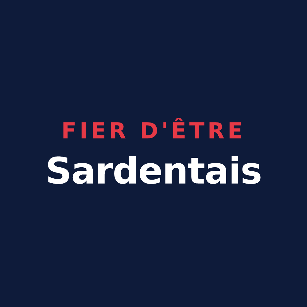 T-shirt « Fier d'être Sardentais » — design pour Sardent