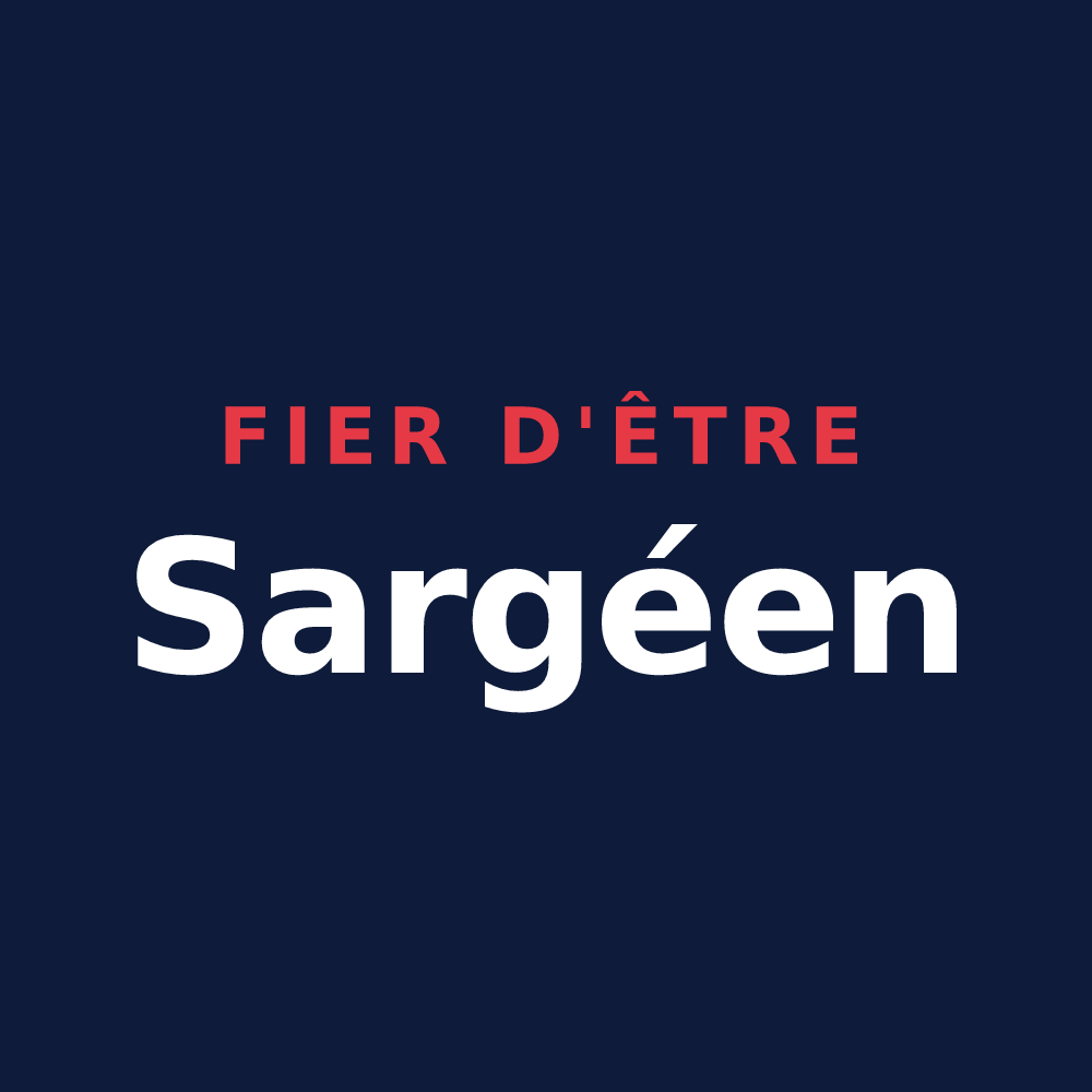 T-shirt « Fier d'être Sargéen » — design pour Sargé-lès-le-Mans
