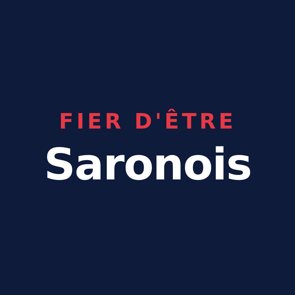 T-shirt « Fier d'être Saronois » — design pour Saron-sur-Aube