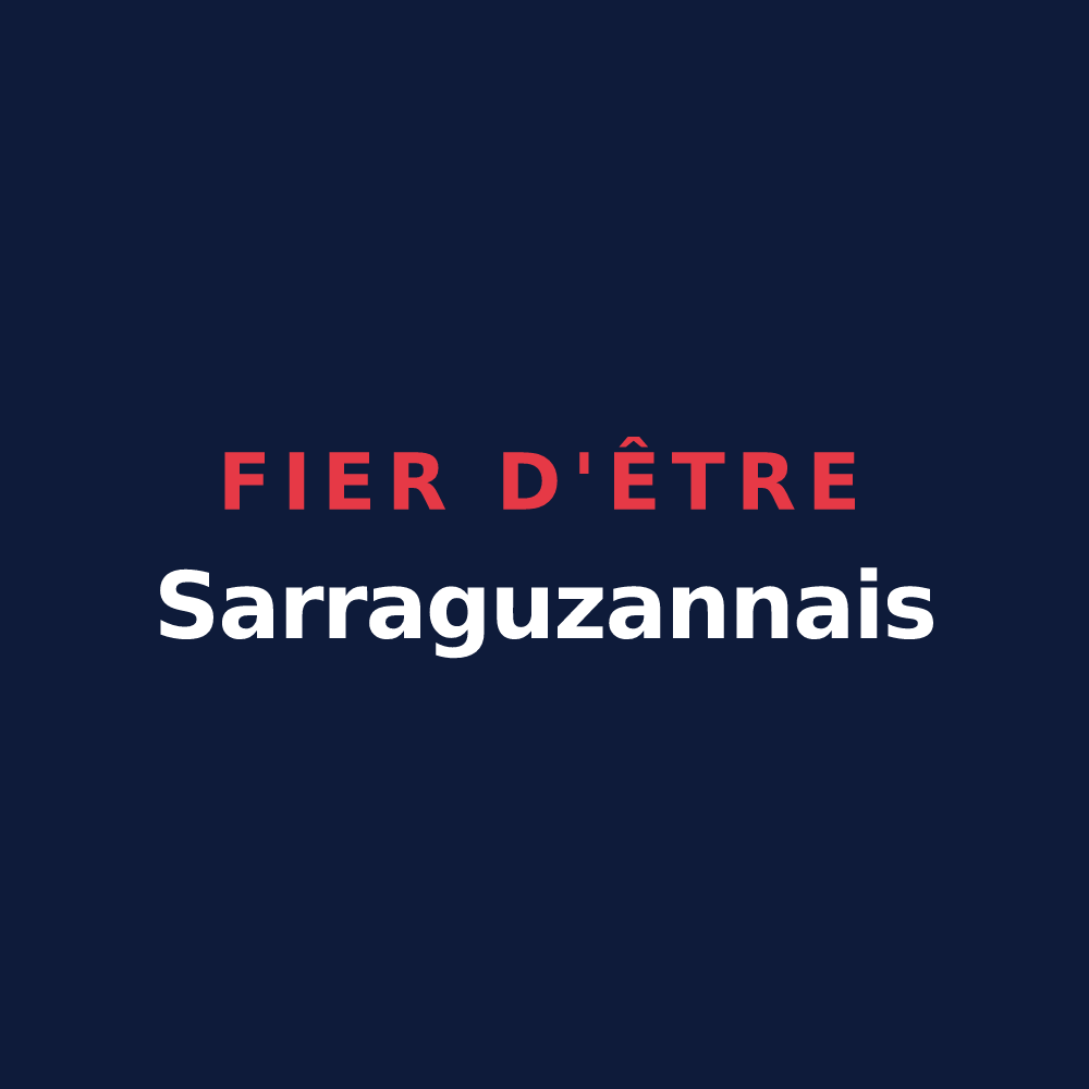 T-shirt « Fier d'être Sarraguzannais » — design pour Sarraguzan