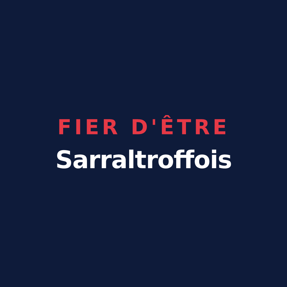 T-shirt « Fier d'être Sarraltroffois » — design pour Sarraltroff