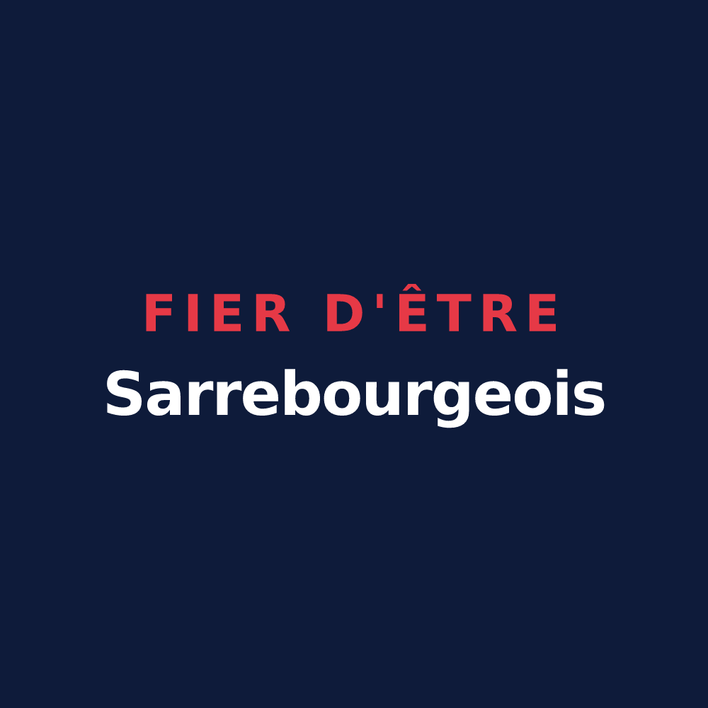 T-shirt « Fier d'être Sarrebourgeois » — design pour Sarrebourg