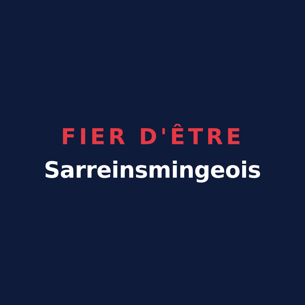 T-shirt « Fier d'être Sarreinsmingeois » — design pour Sarreinsming